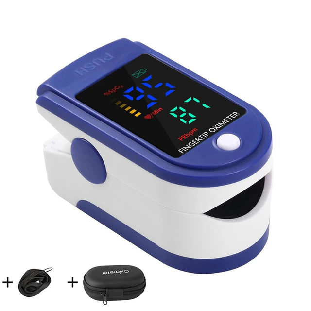 

Medical Pulse Oximeter LED Display Finger Oximeter Blood Oxygen Saturation Heart Rate Monitor Pulse Oximeter Fast Measuring SpO2