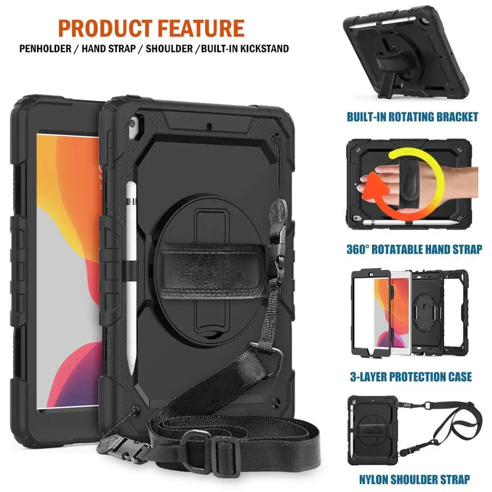 

Heavy Duty iPad Case iPad 7th Generation Cover 2018 iPad 9.7 6th Air 2 10.5 Air 3 2018 Pro 11 Mini 4 Mini 5 Smart Cover shell