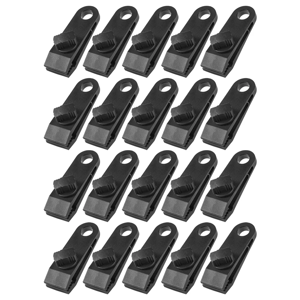 

1/10/20Pcs Tent Clip Adjustable Nylon Heavy Duty Windproof Awning Clamp Outdoor Camping Fixed Tent Alligator Clip Jaw Grip Trap