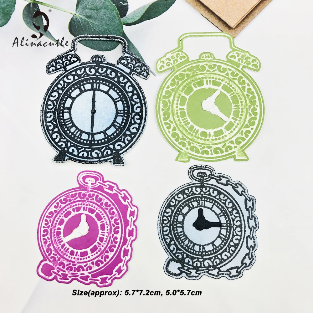 Металлические штампы 2 шт. часы время Скрапбукинг Бумажные изделия ручной работы