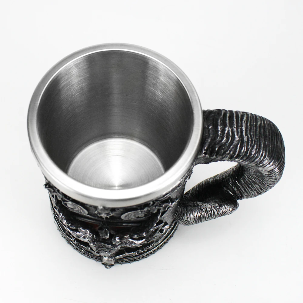 Бафомет кружка подарок на день рождения caneca Нержавеющая сталь смолы 3D Pentagram Sabbatic