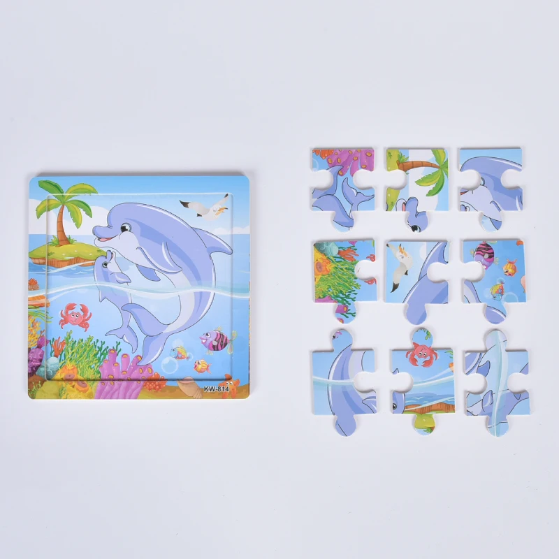 SZ Паровая Головоломка деревянная детская игрушка 3D мультяшное животное дети