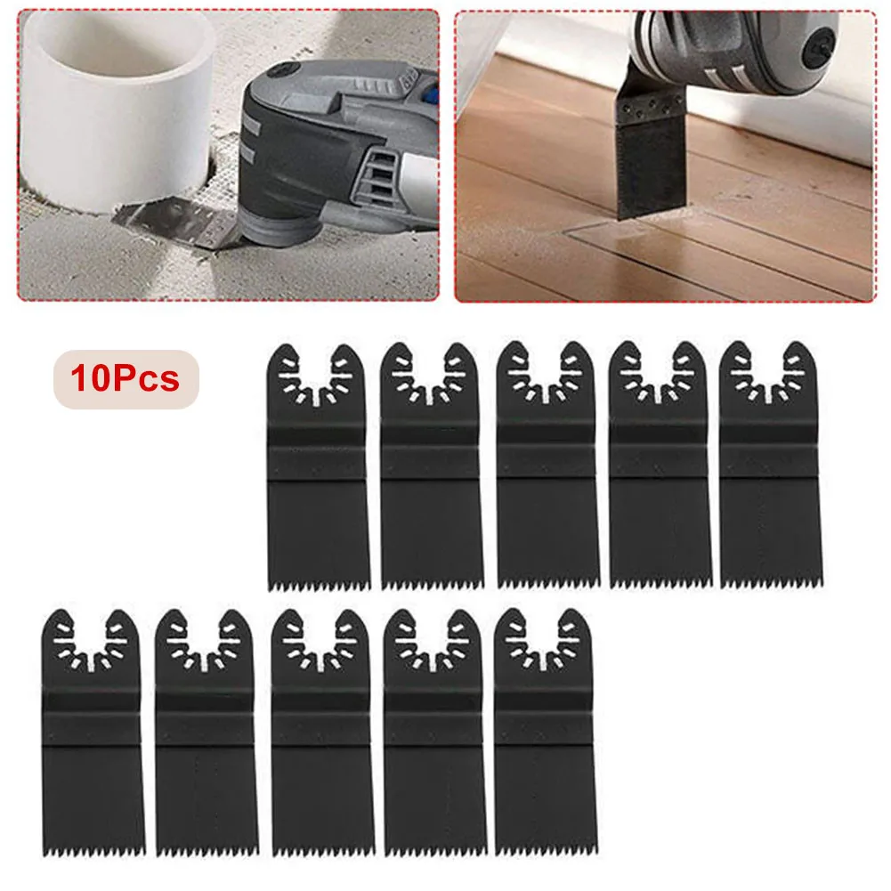 

10pc Universal Oscillating Multitool Saw Blade 1.37in Quick-release Bi-metal Parkside Wood Cutter Corded Cordless Tools Metal