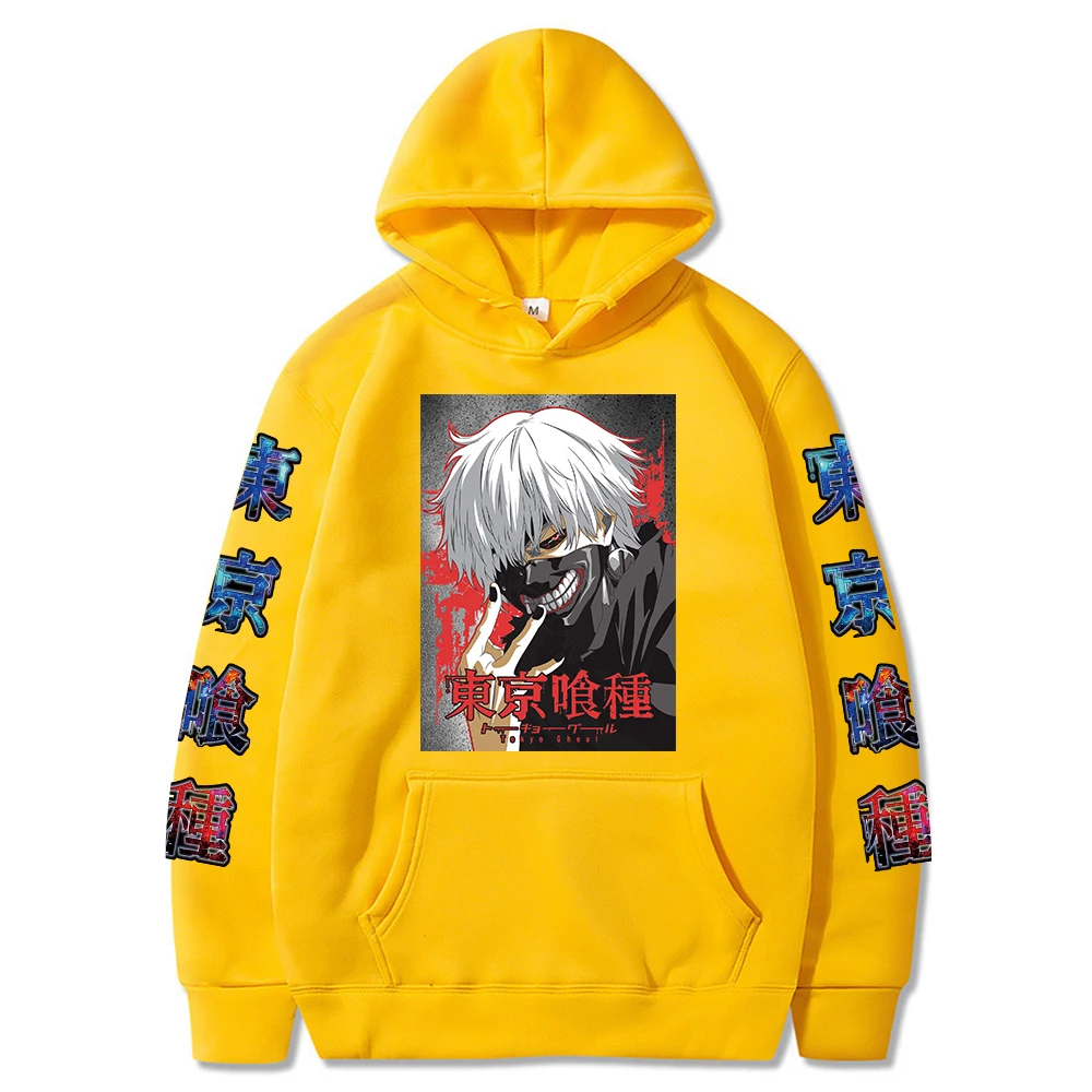 

2021 Anime Tokyo Ghoul Hoodies Unisex Cool Boy Print Streetwear Warm Hip Hop Harajuku Hooded Pullover Sweatshirts
