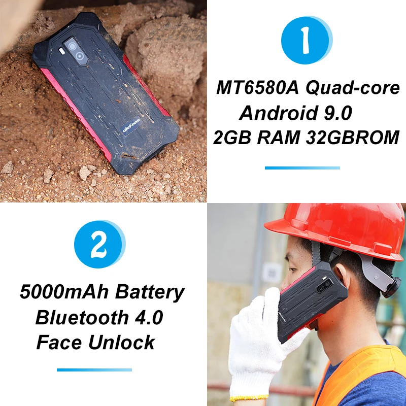 Ulefone Armor X3 смартфон с 5 дюймовым дисплеем ОЗУ 2 Гб ПЗУ 32 ГБ Android 9 0|Смартфоны| |