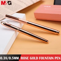 mg extra fine fountain pen for finance luxury metal ink pens office supplies school supplies birthday gift