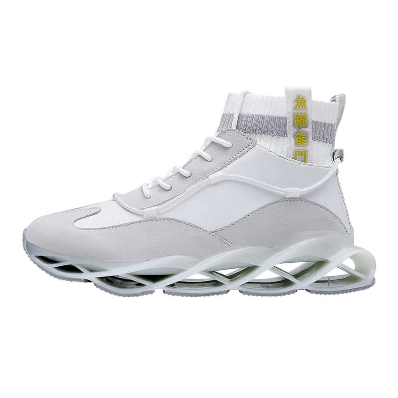 Mens Athletic Walking Running Shoes Blade Sneakers Mesh Training Sport Trail Running Shoes for Man Jogging Non Slip Tennis Shoe - Цвет: 9927-HuiSe