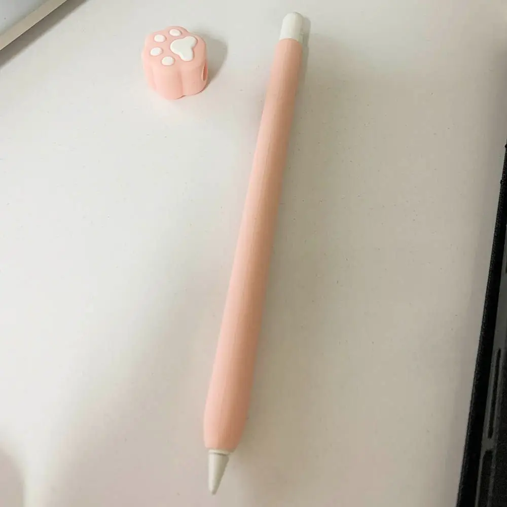 Силиконовый чехол с кошачьими крапанами для Apple Pencil 1/2 пыленепроницаемый стилус
