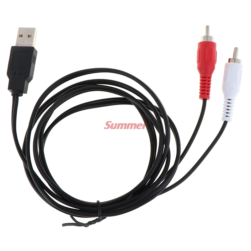 Smart Home New High Quality Dual RCA Male To USB Male A Composite Adapter Audio Video Data Extension Cable
