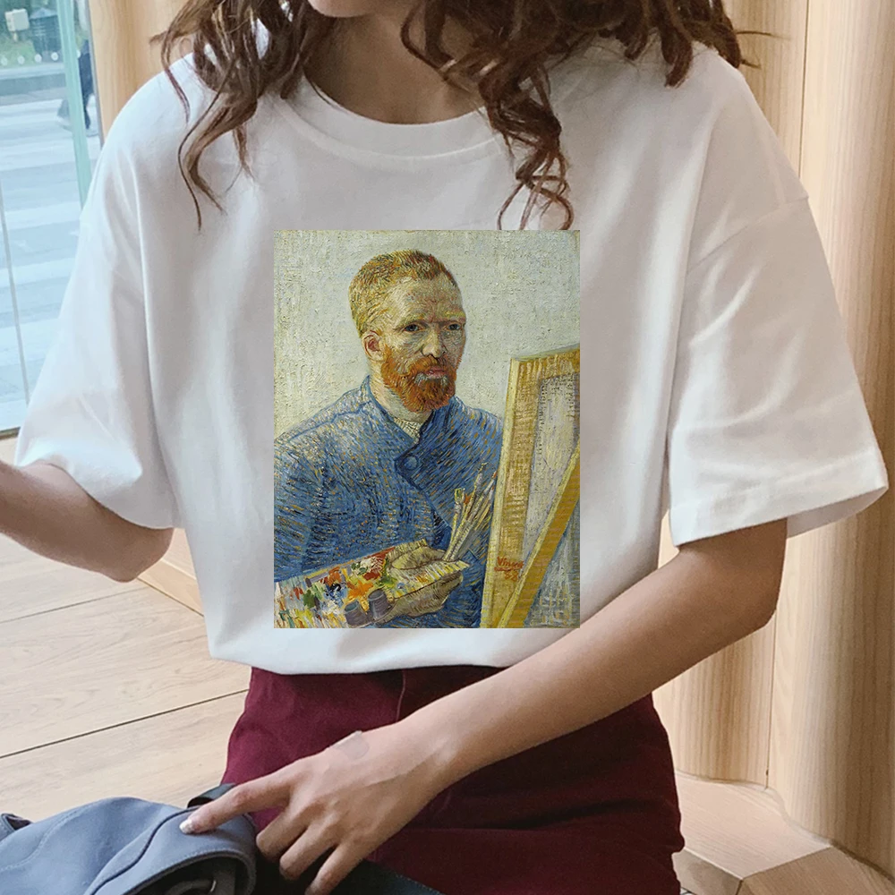 Женская футболка с принтом Ван Гога новая модная художественная мемом женская