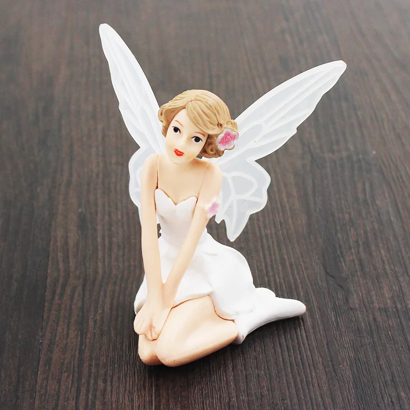 3pcs/Set 10-15cm Princess Tinkerbell White Beauty Flower Faery Elves Angel PVC Action Figure Model Toys Doll Kids Gift Brinqudos - купить по