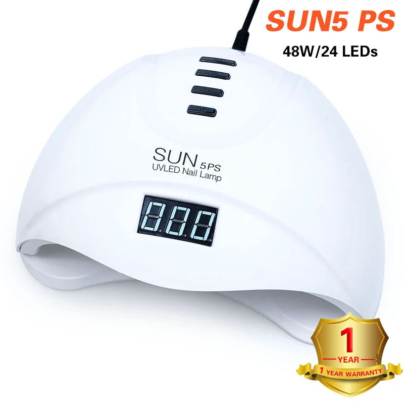 sun 5ps-48W Бренд 90 Вт светодиодные лампы для ногтей Солнце X7Plus УФ; светодиоды; ногти, лампа для лечения ногтей Сушилка для ногтей гель лак для ногтей с 30/60/90s таймер автоматического индукции - Цвет: sun 5ps-48W