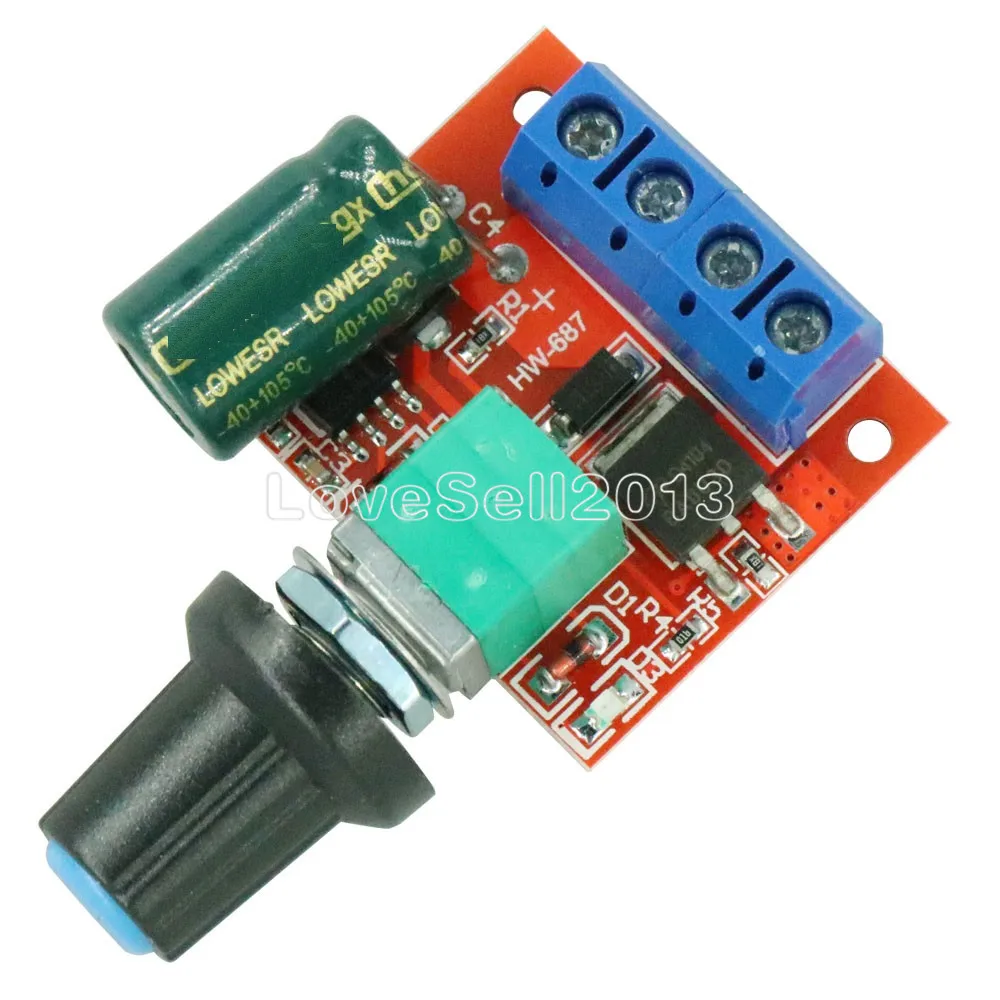 

DC 5V-35V 5A 20khz LED PWM DC Motor Controller Speed Regulation Dimmer