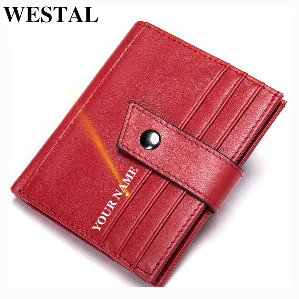 WESTAL100 % женский кошелек из натуральной кожи для женщин тонкий монет мини денег