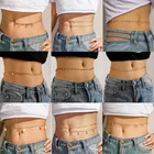 Цепочка на живот Женская docona, с жемчужными ракушками, сердцем, бабочкой, звездой, полумесяцем, ручной работы, украшения для тела, аксессуары для девочек