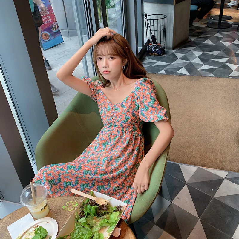 Женское платье с v образным вырезом Летнее Длинное Платье оверсайз коротким