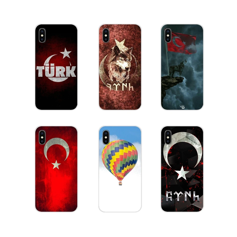 Турецким флагом волка на воздушном шаре мобильный телефон чехлы для Samsung Galaxy S3 S4 S5