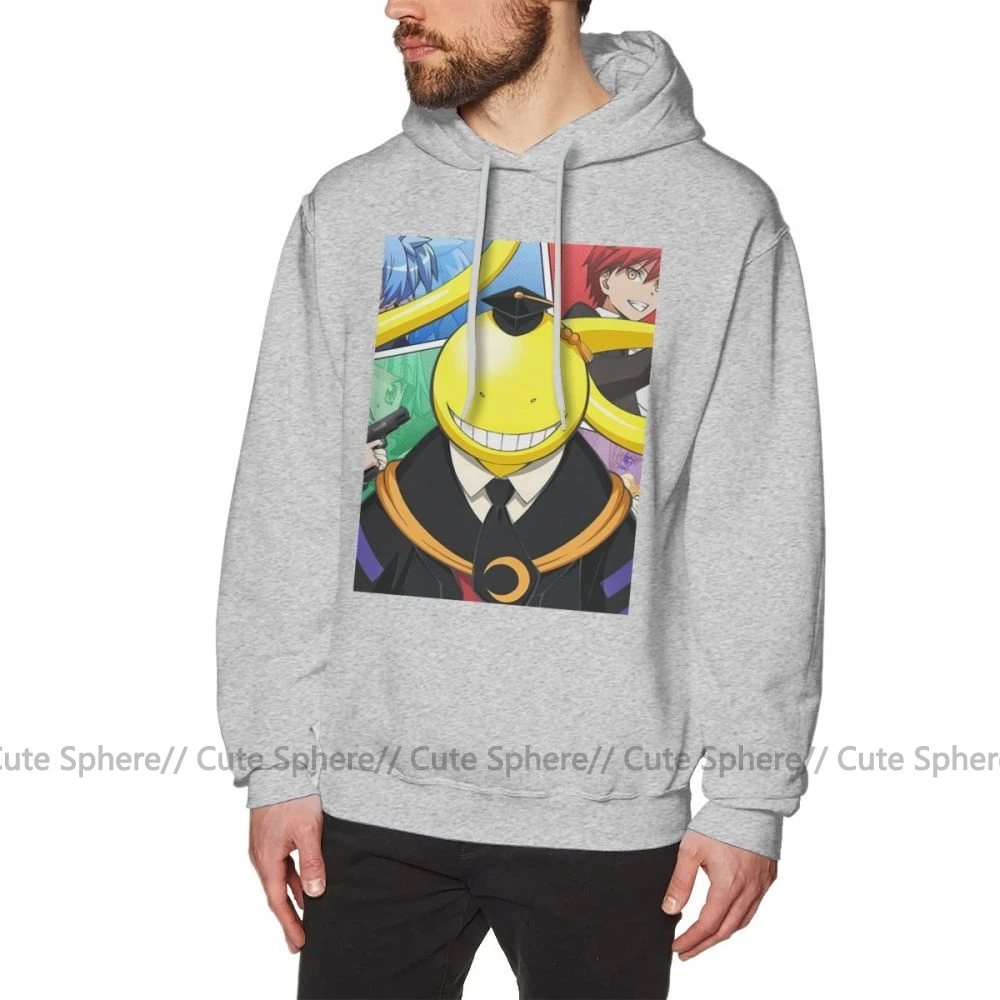 Hoodie kiperation Class, худи KORO SENSEI kiperation, худи фиолетового цвета, длинный пуловер, худи для мужчин, крутые толстовки - Цвет: Gray