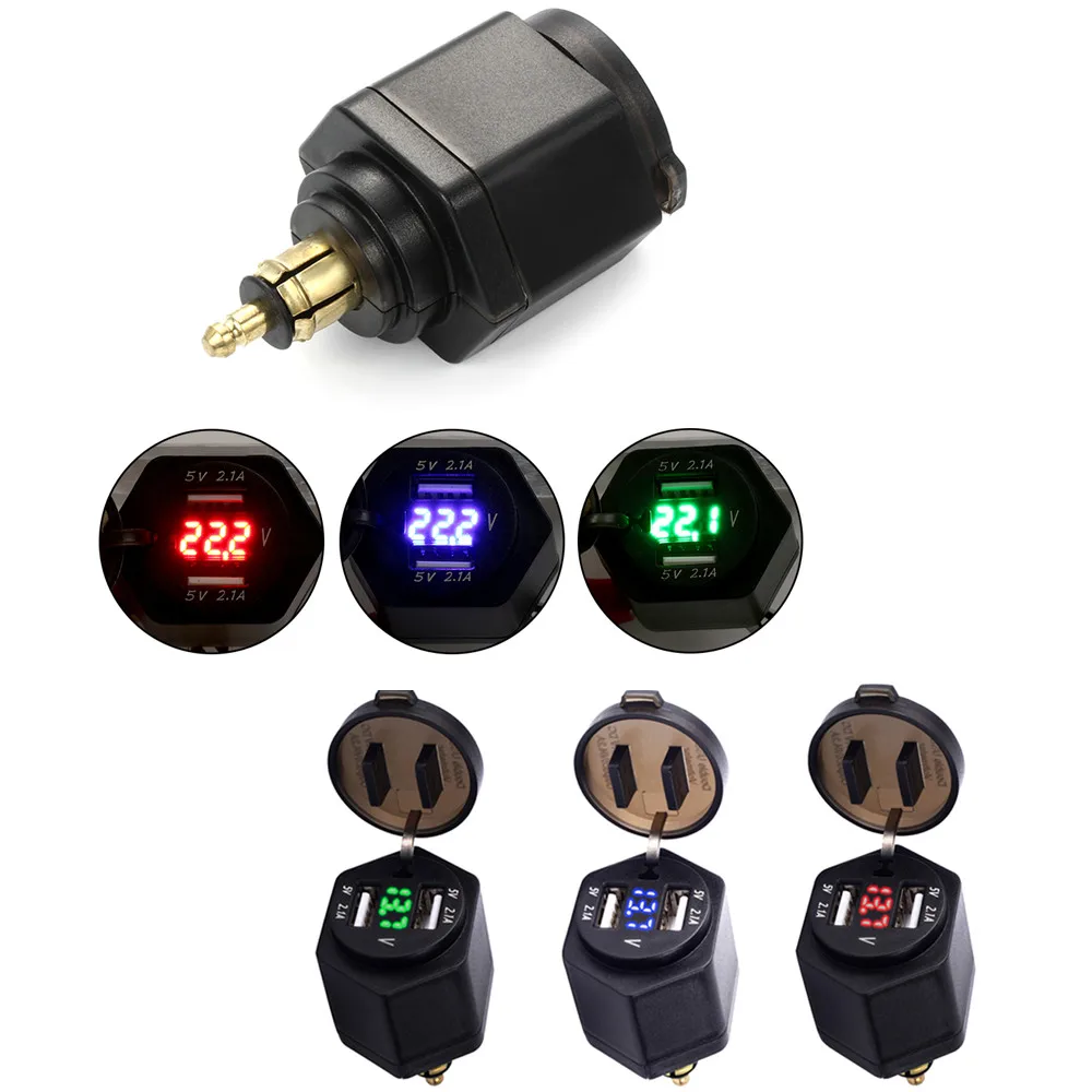 USB порт зарядное устройство адаптер цифровой дисплей Разъем 4 2 а 12 24 В для BMW F800GS