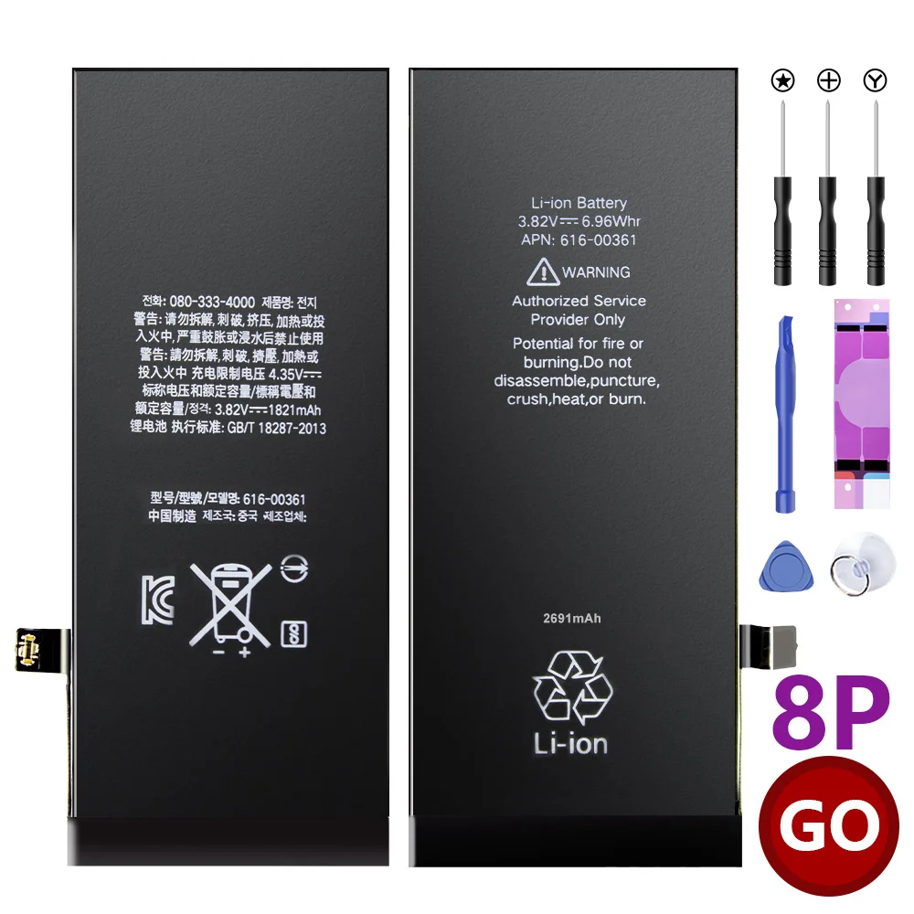 Оригинальная батарея, клейкая наклейка для iPhone 5S, 6G, 6 Plus, 6S Plus, 7G, 7 Plus, 8G, 8 Plus, X, XS, Max, XR, клейкая лента, Замена Полосы