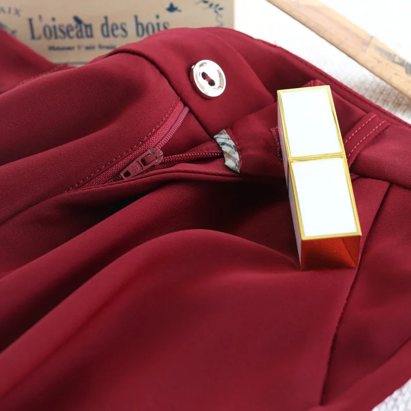 Простые Стильные однотонные повседневные расклешенные брюки с высокой талией