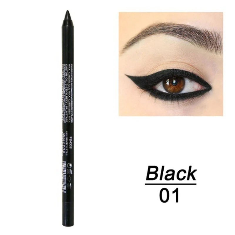 

14 Colors Cosmetic Eyeliner Ultimate Black Long Lasting Eye Liner Pencil Waterproof Smudge-Proof Eyeliner Eye Makeup TSLM1