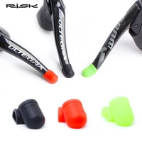 1 pair mountain bike handle bar grip wrap bicycle brake lever non slip silicone cover protector removable handlebar grip cover