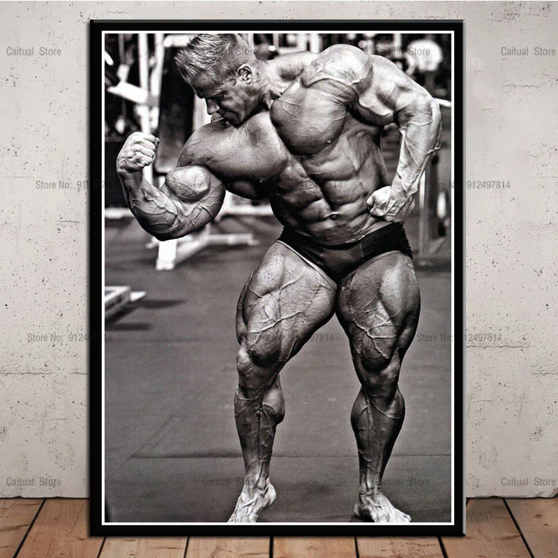 C293 Джей Куллер Бодибилдинг Мышцы сильный человек тренажерный зал цитаты Картина