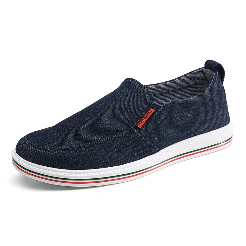 Summer Men's Shoes Denim Men Casual Comfortable Breathable Canvas Outdoor Non-slip for Mans Footwear | Обувь
