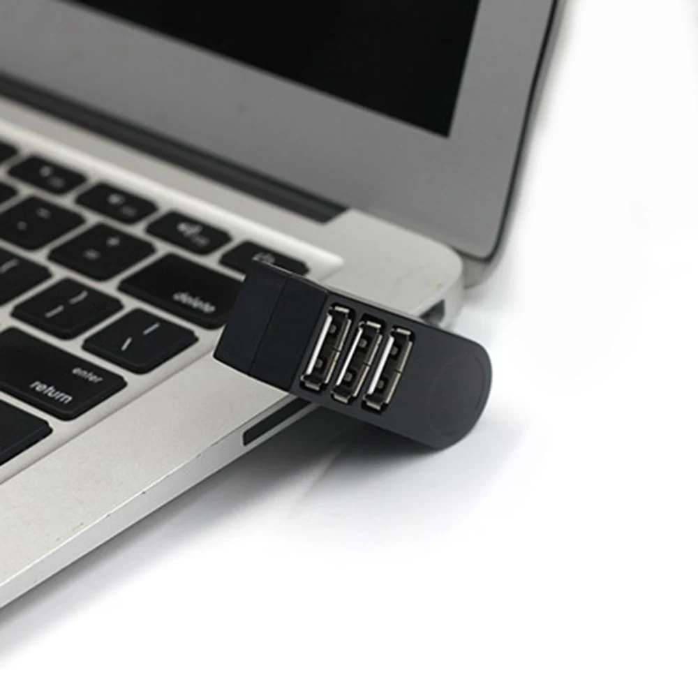 Вращающийся высокоскоростной usb-хаб с 3 портами 2,0 USB разветвитель адаптер для ноутбуков/планшетных ПК периферийных устройств
