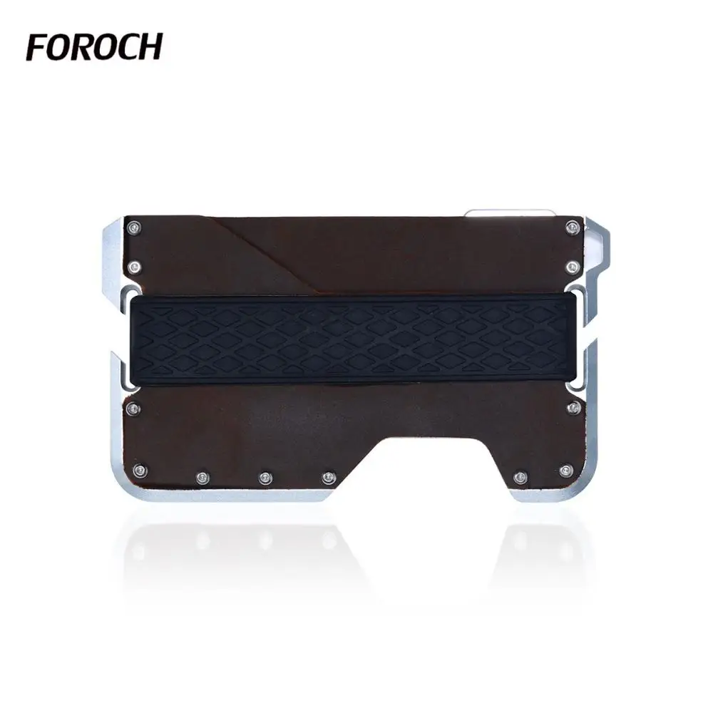 Модный держатель для кредитных карт мужчин и женщин из натуральной кожи