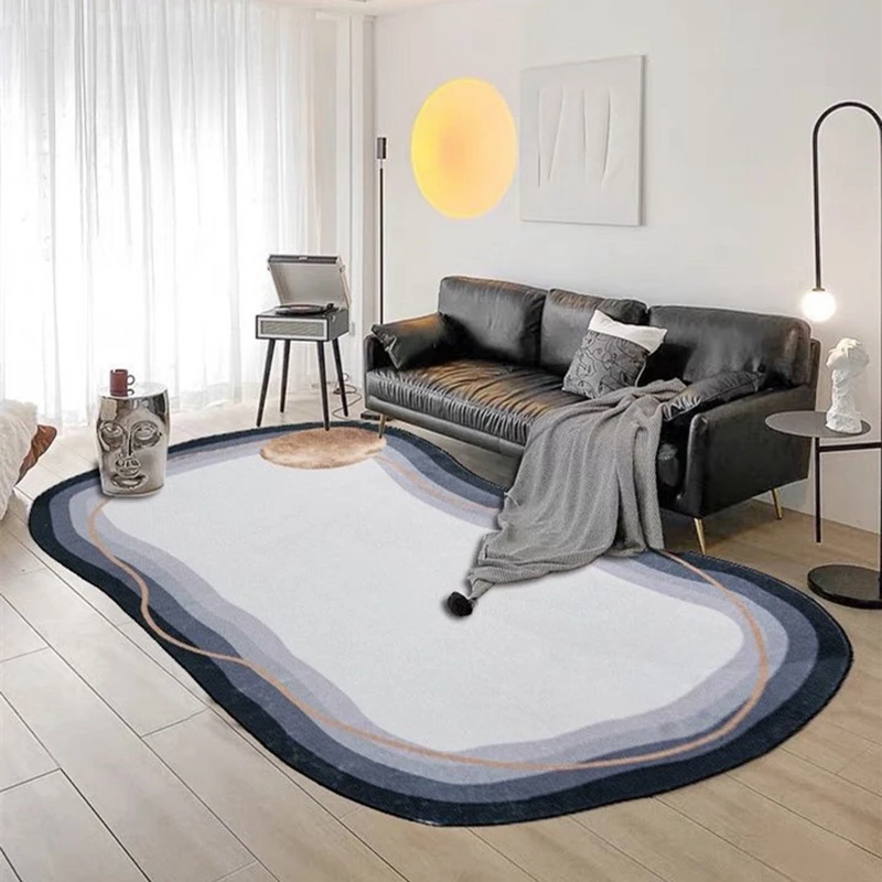 

Nodic Large Size Mat Non-slip Kids Play Mats Fluffy Carpet for Living Room Floor Mat Irregular Plush Area Rugs Soft Lounge Rugs