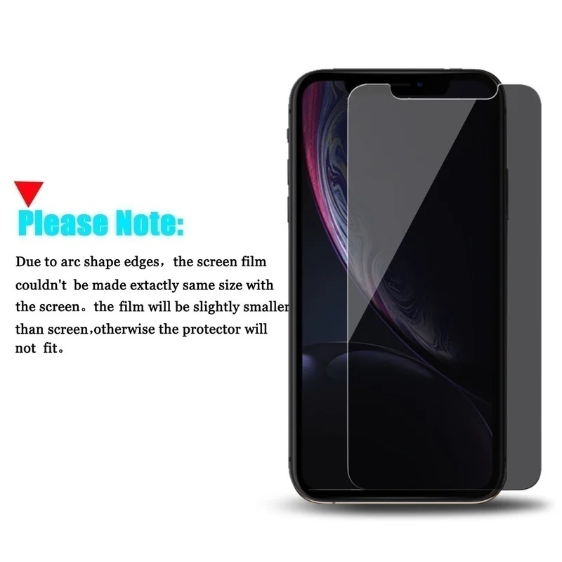 3 шт. закаленное стекло для iPhone 11 Pro MAX XS XR X защита экрана конфиденциальности I Phone SE