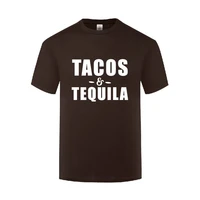 funny tacos tequila cotton t shirt natural men o neck summer short sleeve tshirts clothes