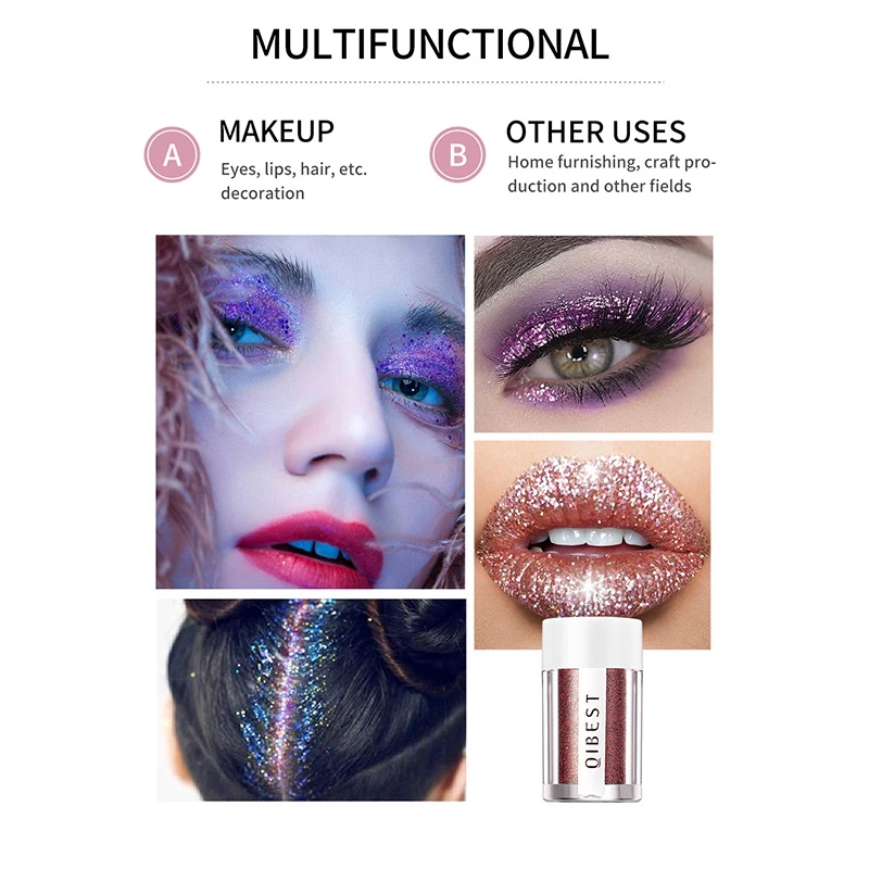 

Sparkling Charming Shiny Long Lasting Liquid Eye Shadow Powder Colorful Metallic Waterproof Pigmented Laser Makeup Powder