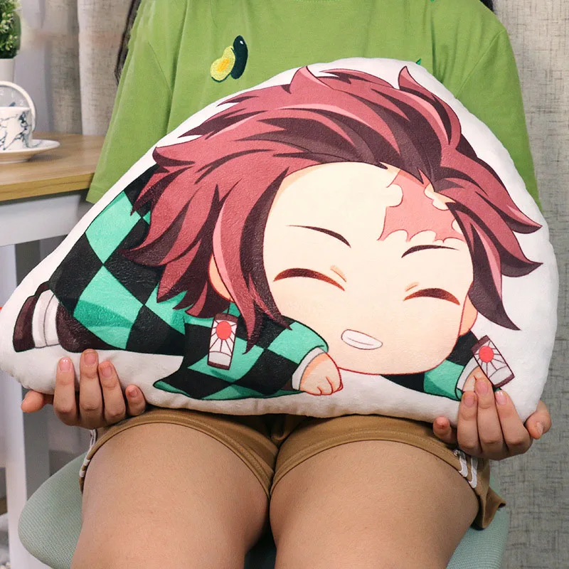 Kimetsu No Yaiba Kamado Tanjirou Nezukoq лезвие дьявола аниме плюшевая мягкая подушка Demon Slayer
