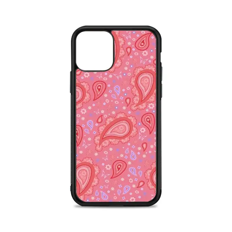 

Strawberry Paisley Phone Case for iPhone 12 mini 11 pro XS Max X XR 6 7 8 plus SE20 High quality TPU silicon cover