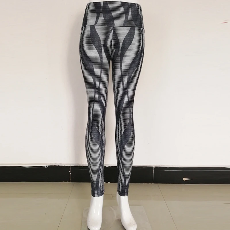 Женские Штаны Для Йоги осенняя спортивная одежда тонкая для бега полосатые штаны