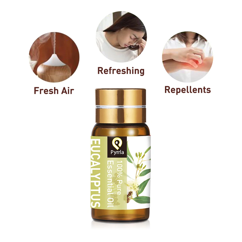 Эфирные масла пирла 5 мл эвкалипта массажный увлажнитель ароматерапия