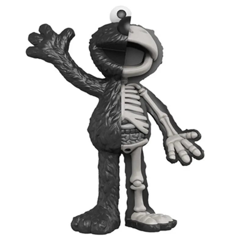 

MIGHTY ELMO JASON BLACK SEMI-ANATOMY PVC STATUE CREATIVE ART ORNAMENTroom Art Statue