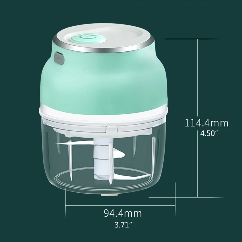 en Ucuz Mini Taşınabilir Elektrikli Sarımsak Speedy Chopper Spiral Parçalayıcı Mutfak Robotu USB