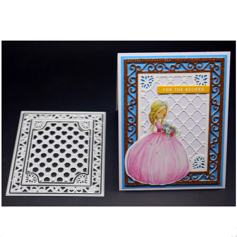 YINISE скрапбукинга металлические режущие штампы для трафареты фоновые бумажные