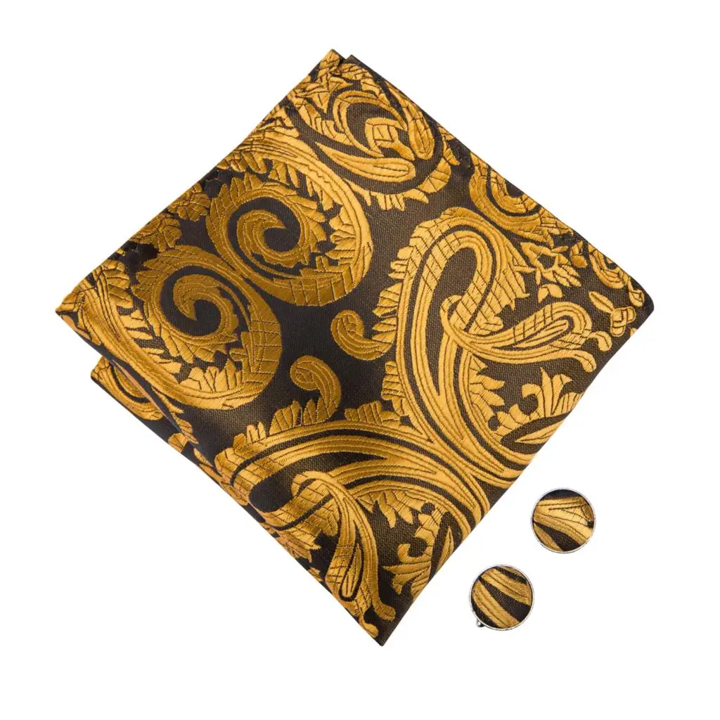 Мужской желтый шелковый галстук-бабочка квадратные запонки и бабочка |