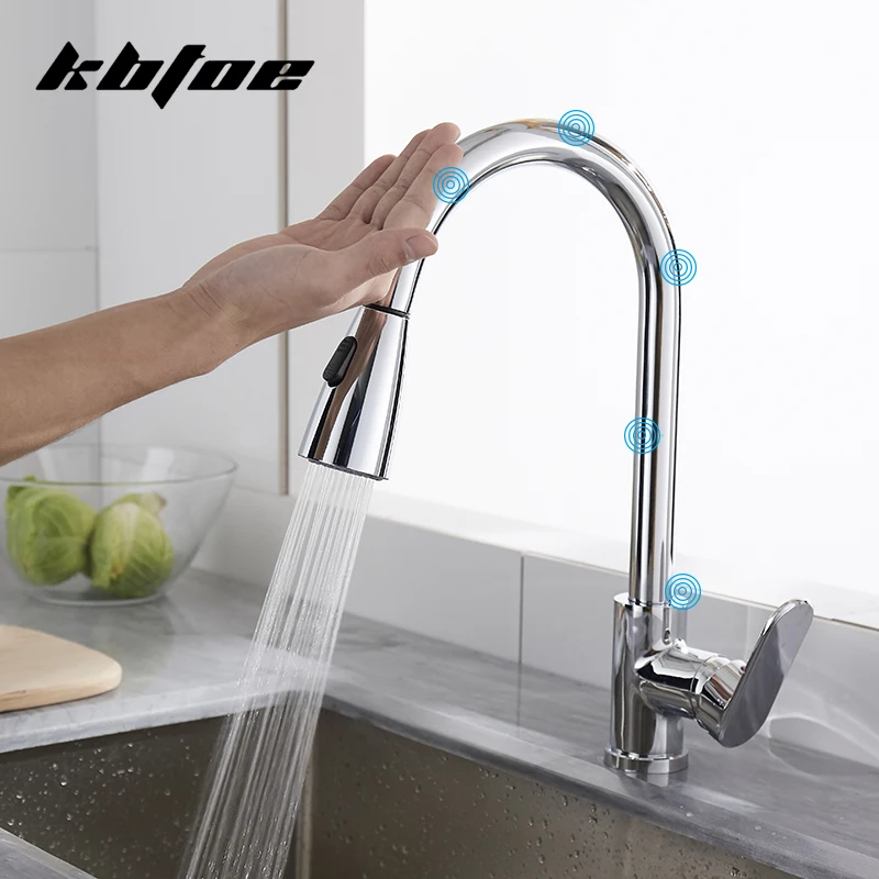 

Smart kitchen faucet crane sensor faucet sink rotating touch water sensor faucet pull-out faucet sink faucet