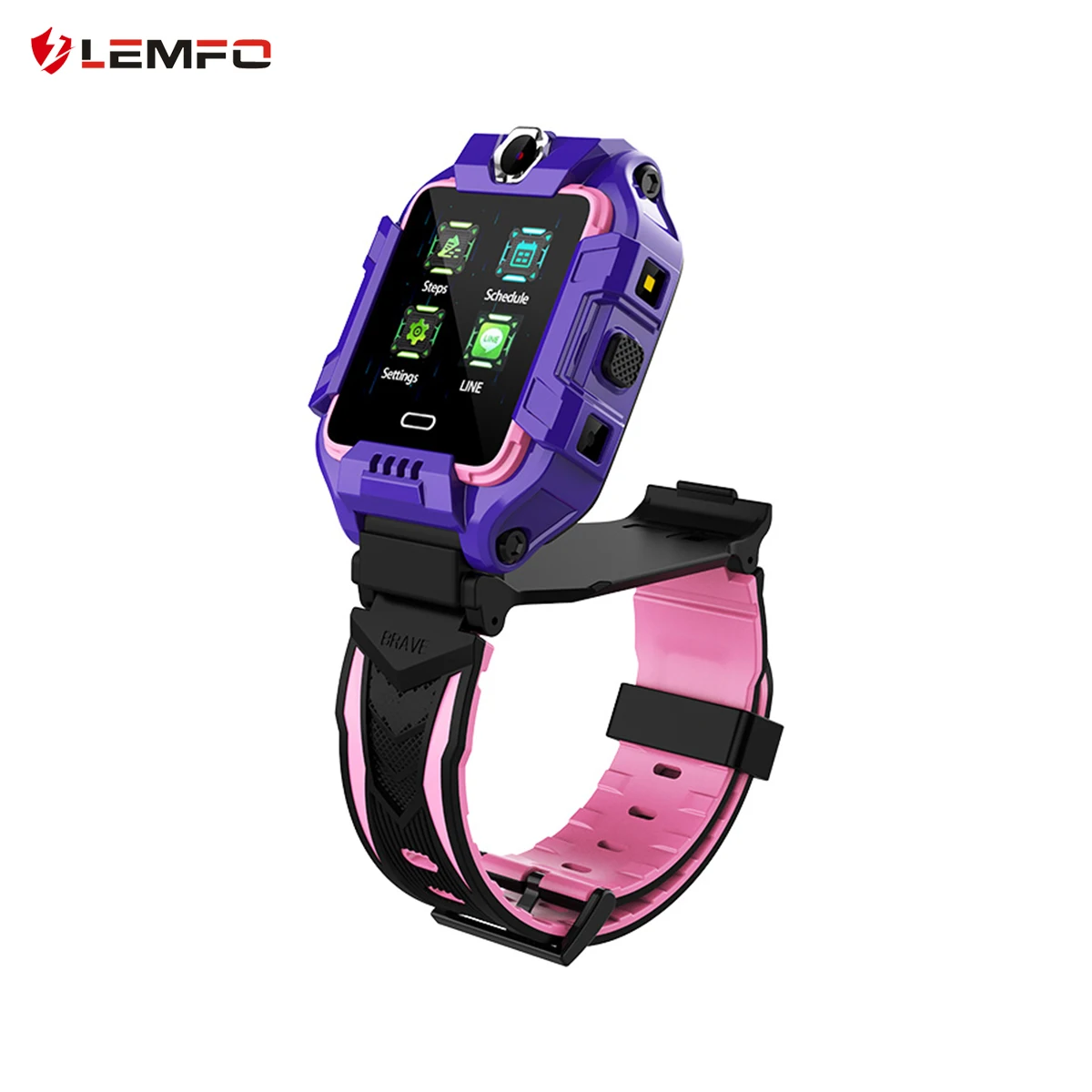 

LEMFO Y99 4G Children's Smart Watch BT Video Voice Call GPS Positioning Steps SOS Emergency Cal Dual Camera Smartwatch for Kids