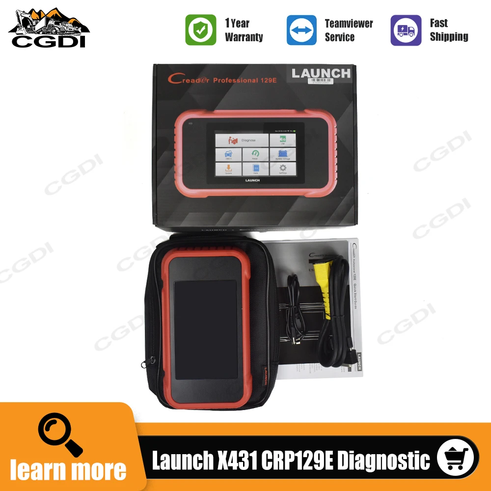 

Считыватель кодов Launch X431 Creader CRP129E, диагностический инструмент с 5 функциями сброса, диагностический сканер OBDII