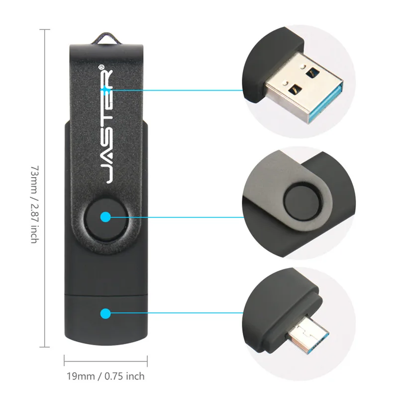 JASTER USB 3,0 OTG металлический usb флеш-накопитель Флешка 16 ГБ 32 ГБ 64 ГБ 128 ГБ ключ usb флешка флеш-накопитель usb3.0