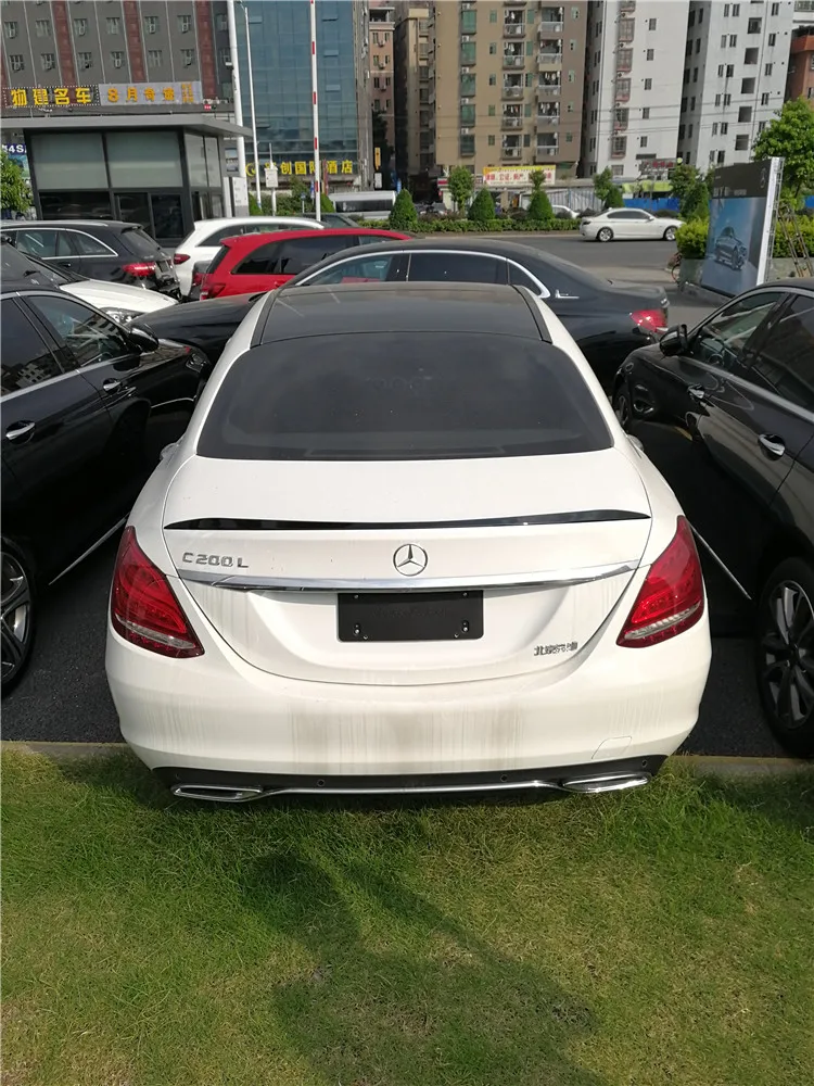 Спойлер для W205 2015-2018 MK Mercedes-Benz C-class C180 C200 спойлер из АБС-пластика заднее крыло