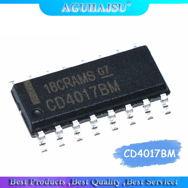 10 шт. CD4017BM SOP16 CD4017B SOP CD4017 4017 16 SMD новый и оригинальный микросхема IC|4 good| |