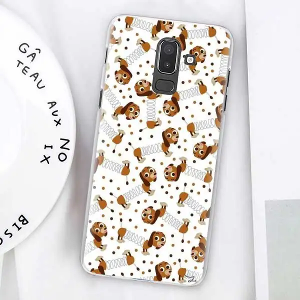 Dachshund Doxie Цветок Собака Щенок Чехлы для samsung Galaxy J4 Plus J6 Plus J8 J3 J5 J7 J5 Prime жесткий чехол - Цвет: 12